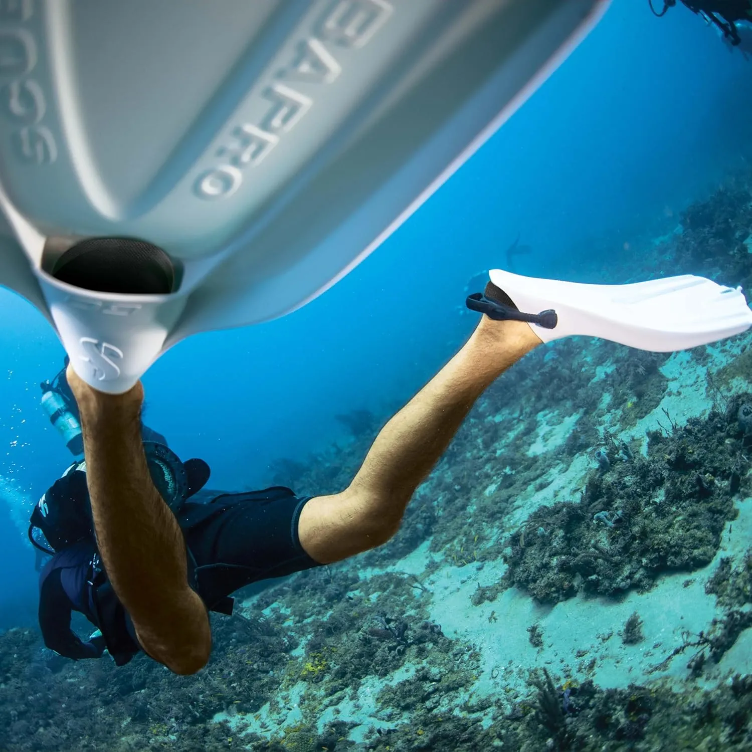 SCUBAPRO GO Travel Scuba Diving Fin for Snorkeling and Swimming, Open Heel Strap