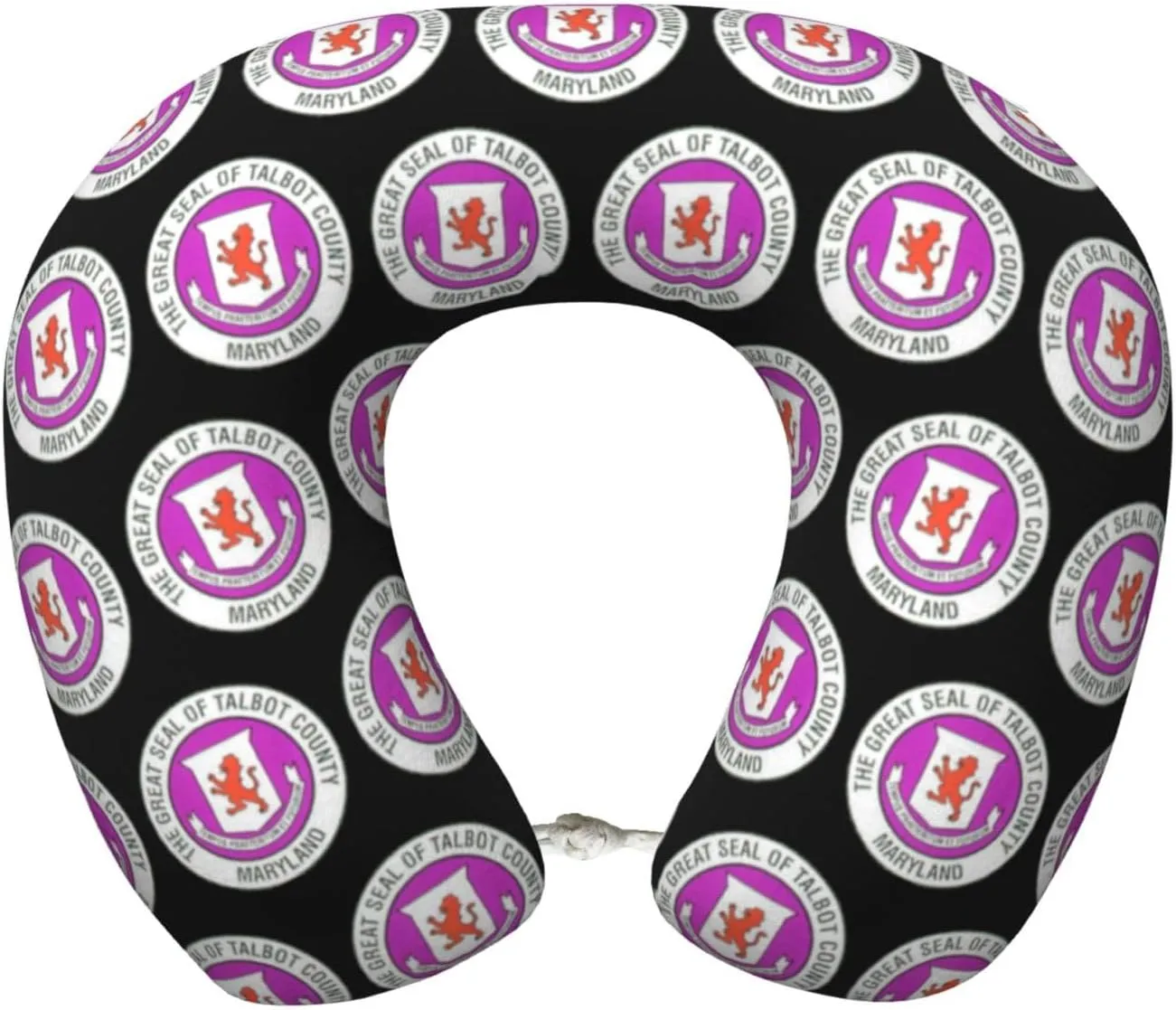 Seal of Talbot County, Maryland Neck Pillow Memory Foam U-Shaped Travel Neck Pillow for Airplanes Car Home