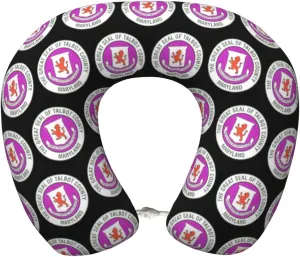 Seal of Talbot County, Maryland Neck Pillow Memory Foam U-Shaped Travel Neck Pillow for Airplanes Car Home
