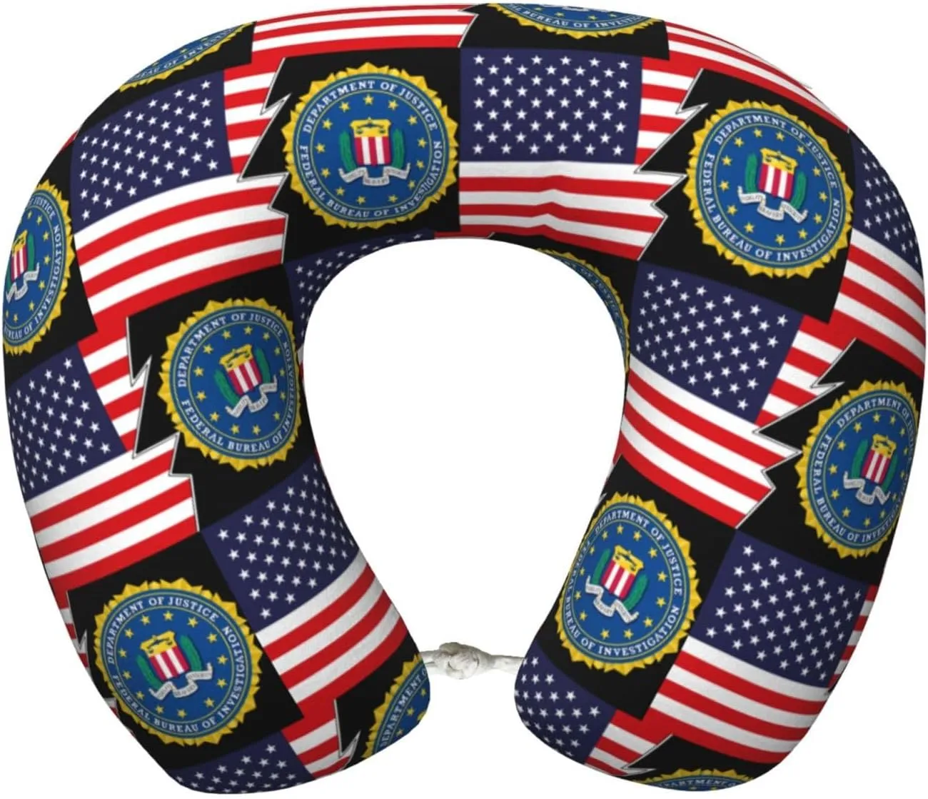 Seal of The Federal Bureau of Investigation and America Neck Pillow Memory Foam U-Shaped Travel Neck Pillow for Airplanes Car Home