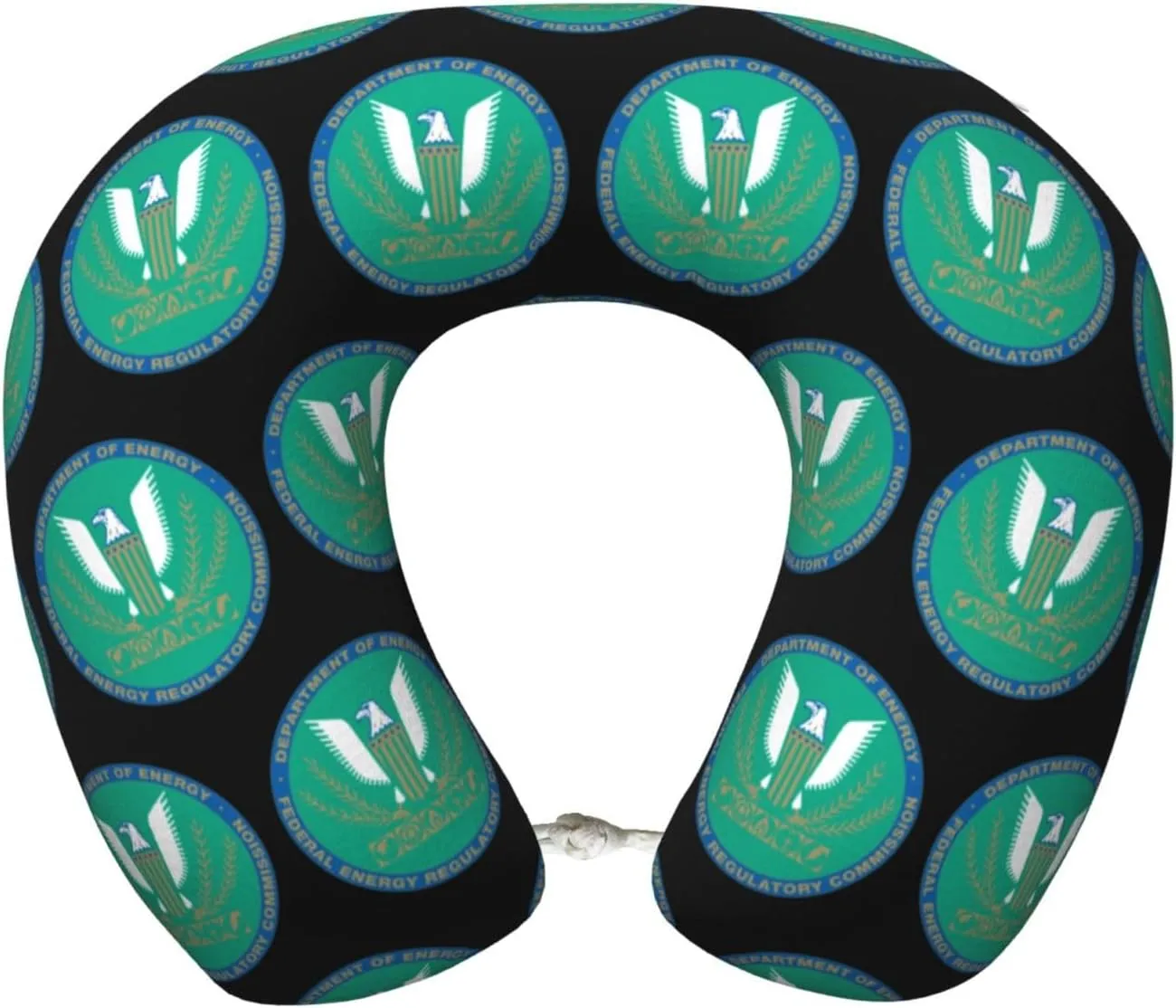 Seal of The United States Federal Energy Regulatory Commission Neck Pillow Memory Foam U-Shaped Travel Neck Pillow for Airplanes Car Home