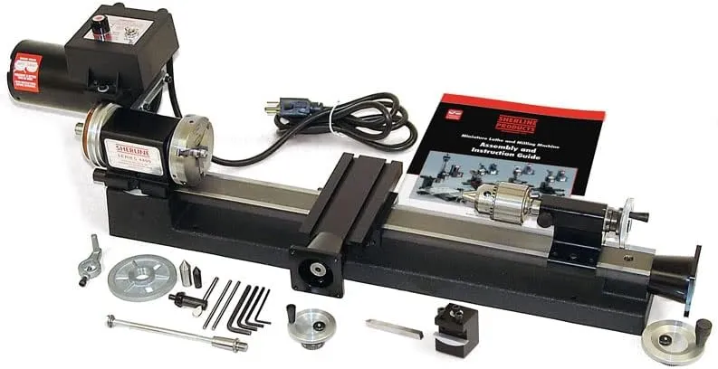 Sherline 4410A-CNC 3.5" X 17" CNC Lathe (Metric)  "A" Package (Intended for Computerized CNC)