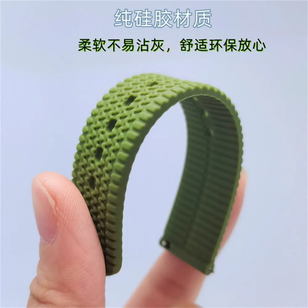 Silicone Watch Band Quick Release Rubber Watch Strap 18mm 20mm 22mm 24mm Watch Strap Watch Replacement Watchband