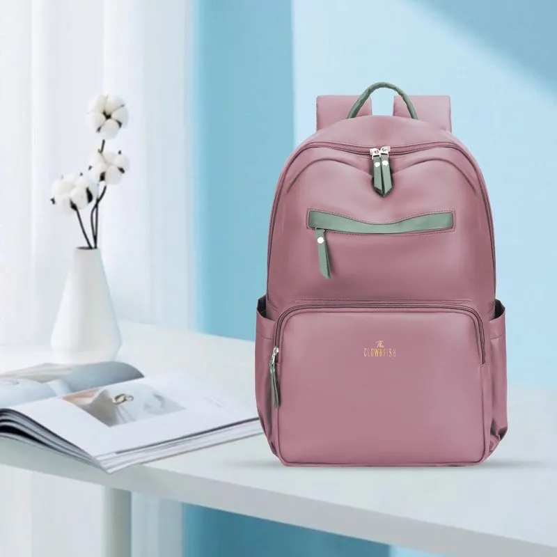 Single: Women's Laptop Backpack - Stylish Design & Comfort | Fits 15.6 Inch Laptop | Light Pink