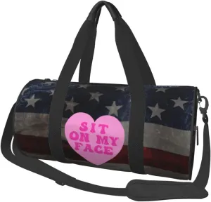 Sit On My Face Duffel Bag Gym Bag Travel Sports Tote Large Foldable Beach Swim Yoga99