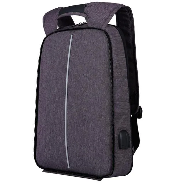 Slim Laptop Anti Theft Backpack with USB & Headphone