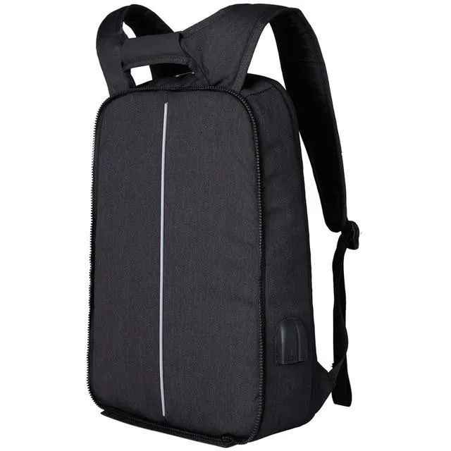 Slim Laptop Anti Theft Backpack with USB & Headphone