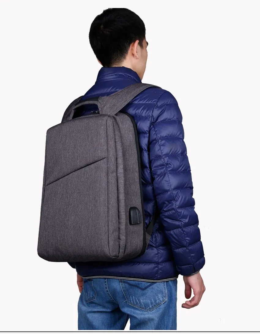 Slim Laptop Anti Theft Backpack with USB & Headphone