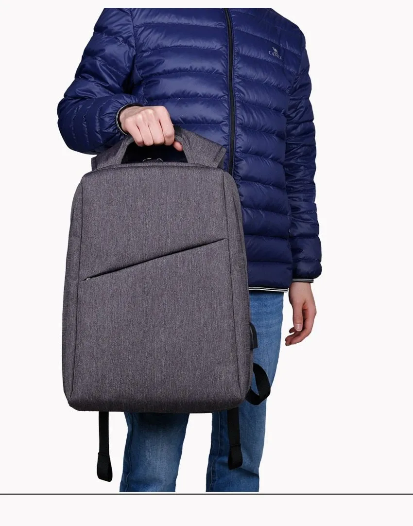 Slim Laptop Anti Theft Backpack with USB & Headphone
