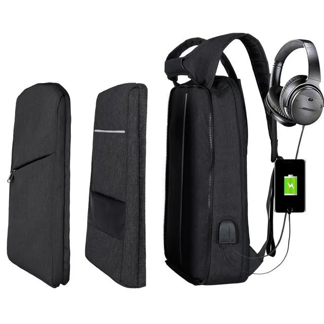 Slim Laptop Anti Theft Backpack with USB & Headphone