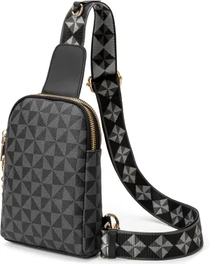 Sling Bag for Women, Crossbody Fanny Pack - Lightweight Chest Bag for Travel, Adjustable Strap & Hidden Pocket