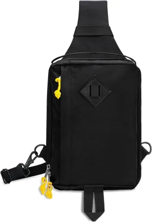 Sling Bag Retro-Modern: Waterproof Crossbody Bag for Women Men - Hidden Water Bottl Pocket for Owala Stanley Cup