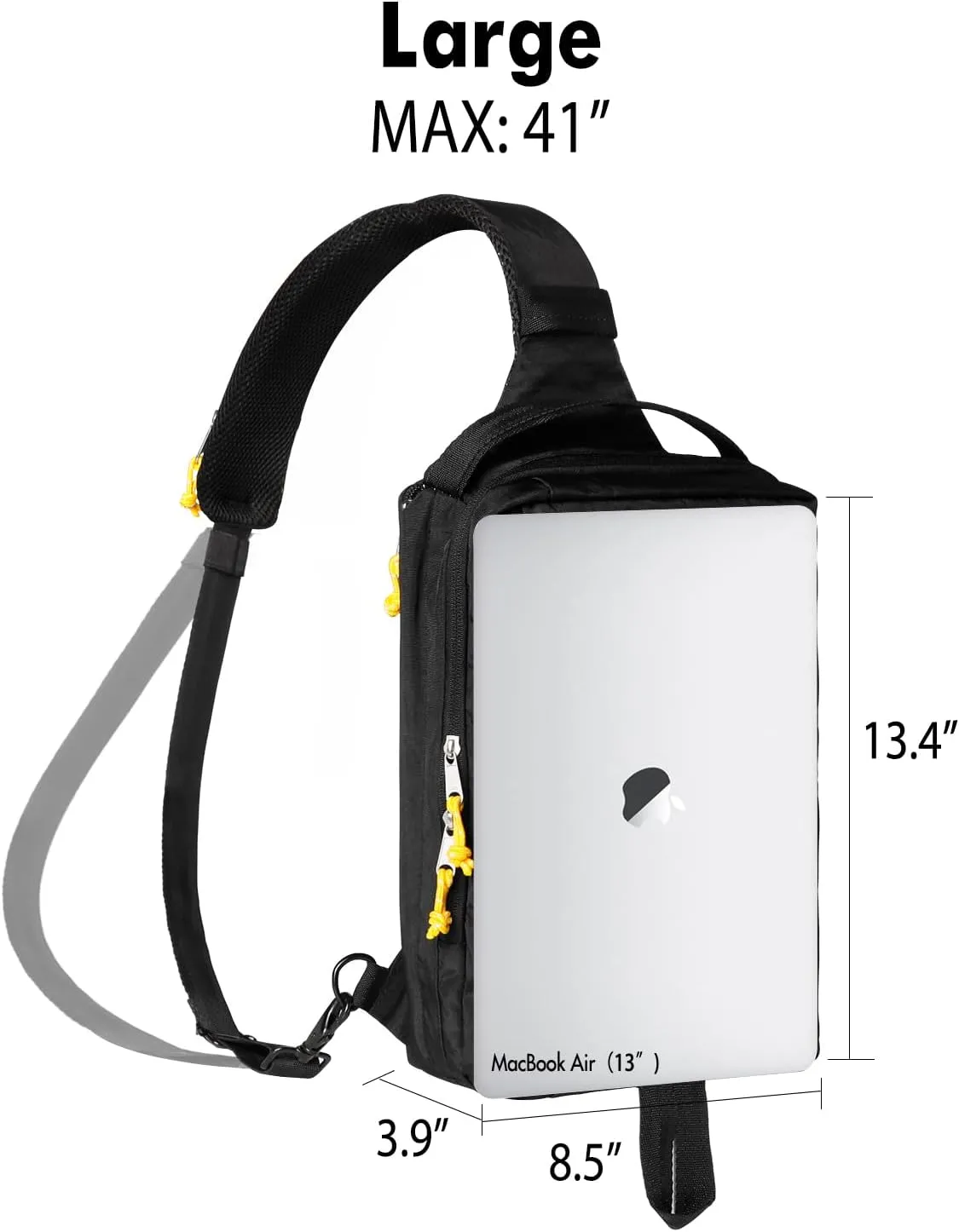 Sling Bag Retro-Modern: Waterproof Crossbody Bag for Women Men - Hidden Water Bottl Pocket for Owala Stanley Cup