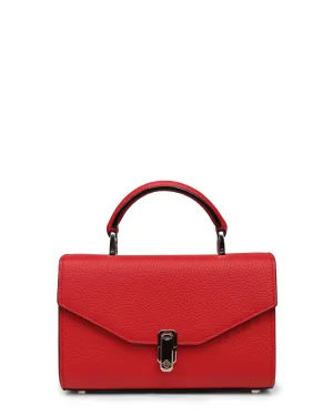 Small Ana Top Handle Bag in Red