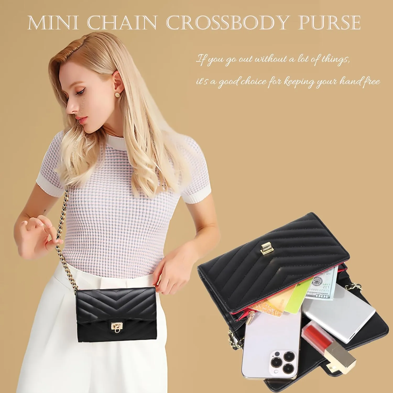 Small Crossbody Bags for Women, Small Purses Crossbody Purses, Cell Phone Purse with Card Slots for Travel Daypack