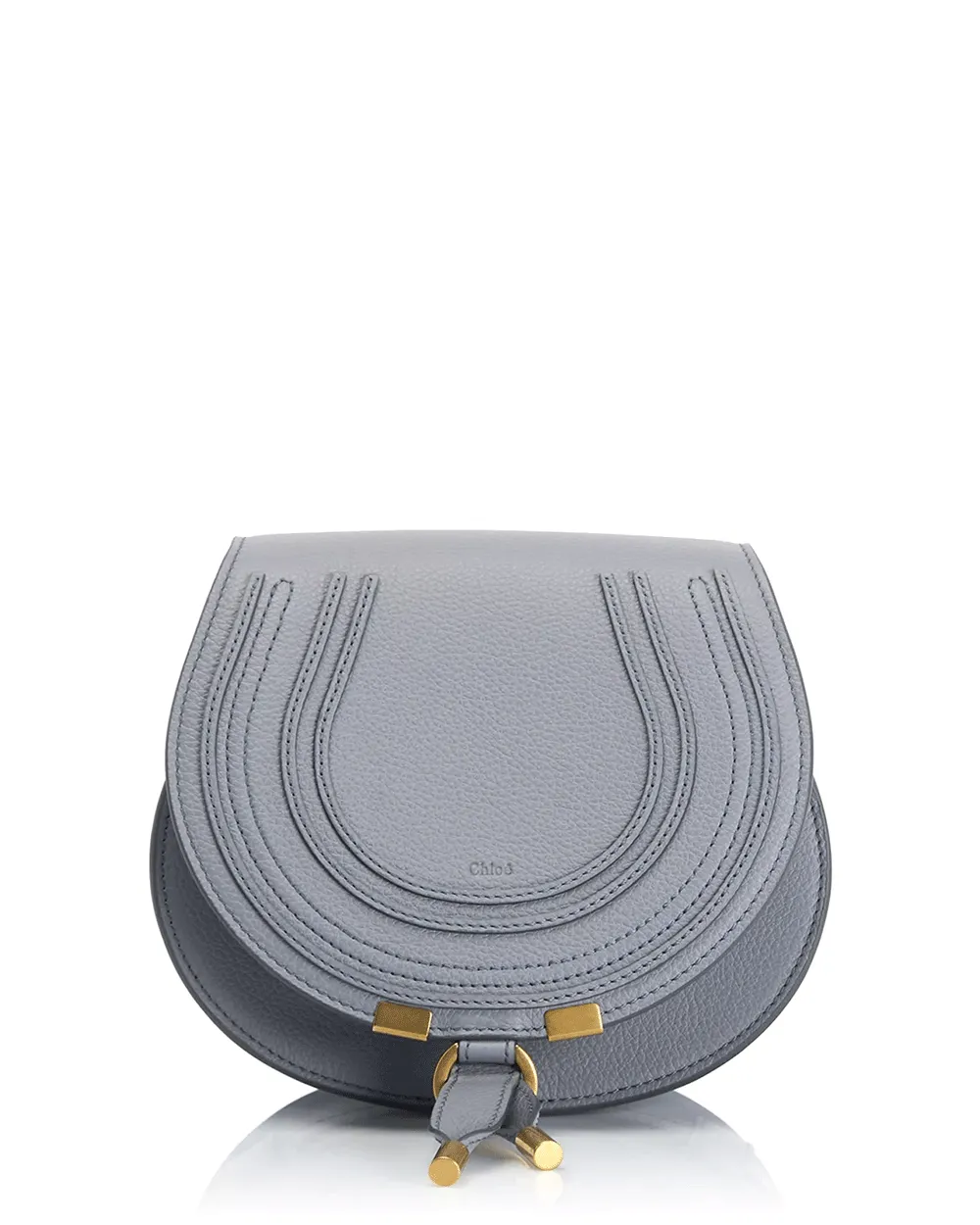 Small Marcie Saddle Bag in Storm Blue