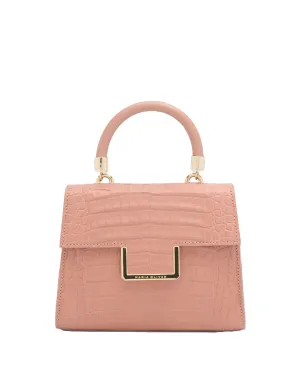 Small Michelle Top Handle Bag in Ash Rose