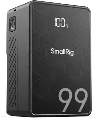 SMALLRIG V Mount Battery VB99 SE, 99Wh / 6800mAh V Mount Battery with 65W Output, 2.5H Full Charge, with USB-C, D-TAP, USB-A, Dual DC Ports, OLED Screen, for Camera, Camcorder, Monitor, Video Light