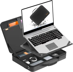Smatree MobileBase Laptop Shoulder Case with Stand for 15.3-16 inch Lenovo Yoga Slim 7i Aura Edition/7 Pro Gen 6, for Lenovo LOQ Series/Essential Gen 9, for Yoga Pro 9i/Yoga 7i/7 Gen 8/2-in-1 (A485S)