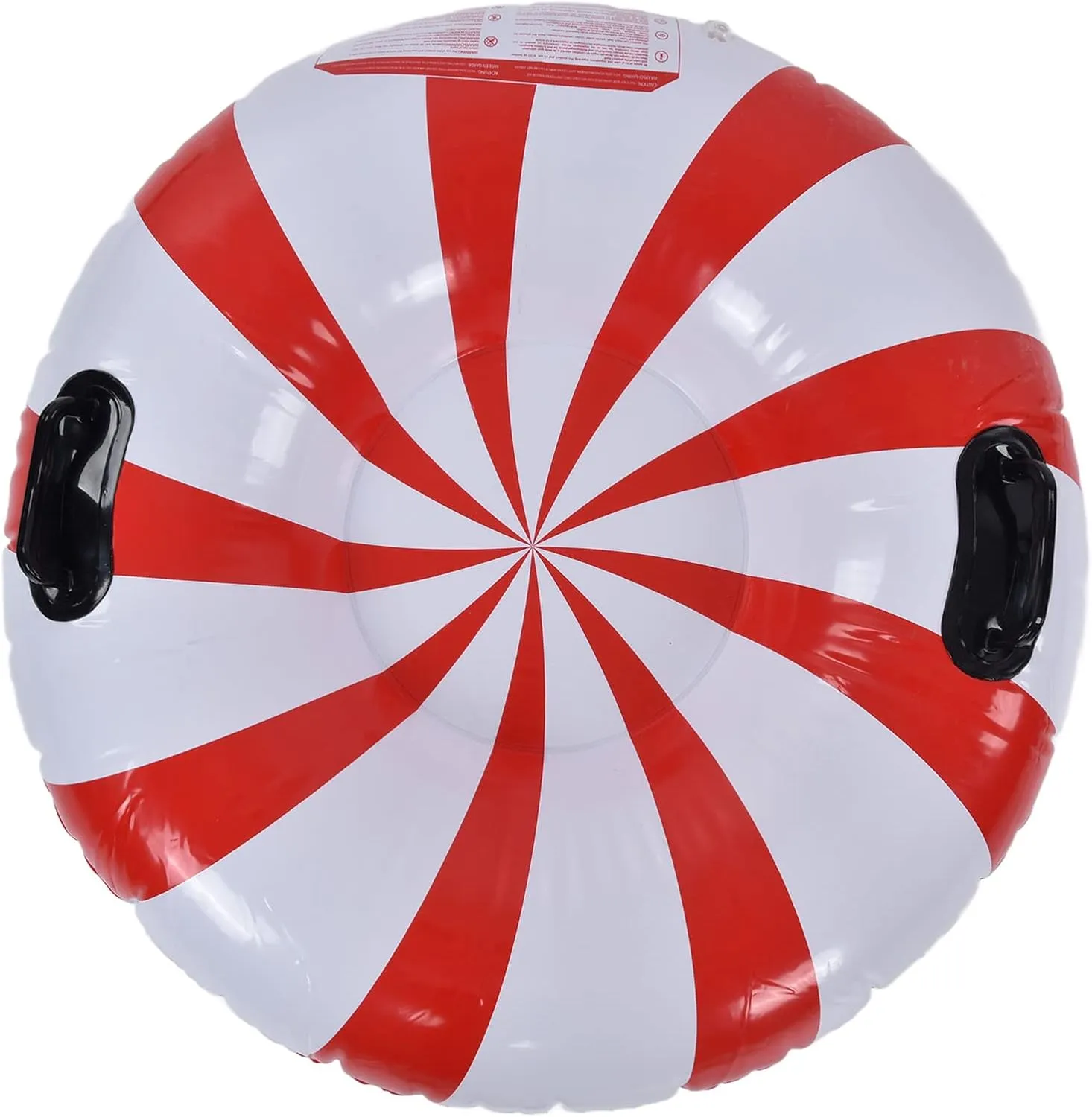 Snow Board, Snow Tube Round Winter Snow Tube, PVC Inflatable Skiing Tube, High Load Bearing Sledding Equipment Beach Sled For Sand with 2 Handles For Outdoor Snowboarding
