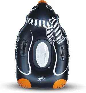 Snowboogie 44" Inflatable Animal Tube Sled | Single Rider Snow Sleds | Inflatable Sled with Soft Handles | Slick Bottom for Speed & Control | Snow Sledding for Children