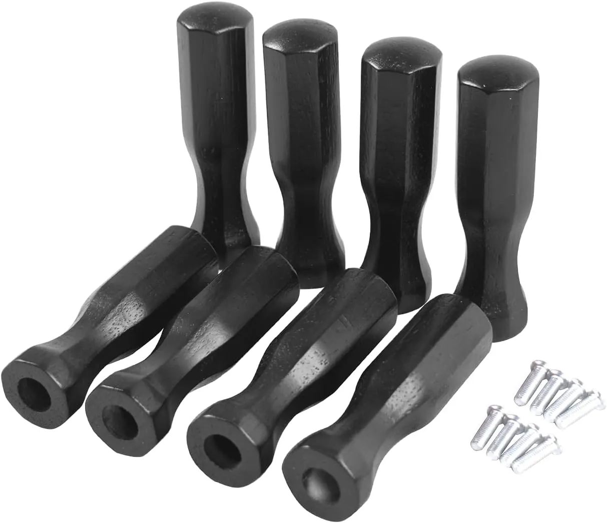 Soccer Table Handles, 5/8 inch Wooden Foosball Handle Grip, 8 Pack