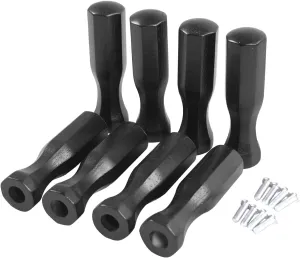 Soccer Table Handles, 5/8 inch Wooden Foosball Handle Grip, 8 Pack
