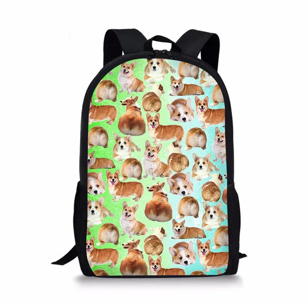 Softback Dogs 3D Print Bagpack