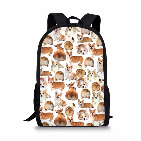 Softback Dogs 3D Print Bagpack