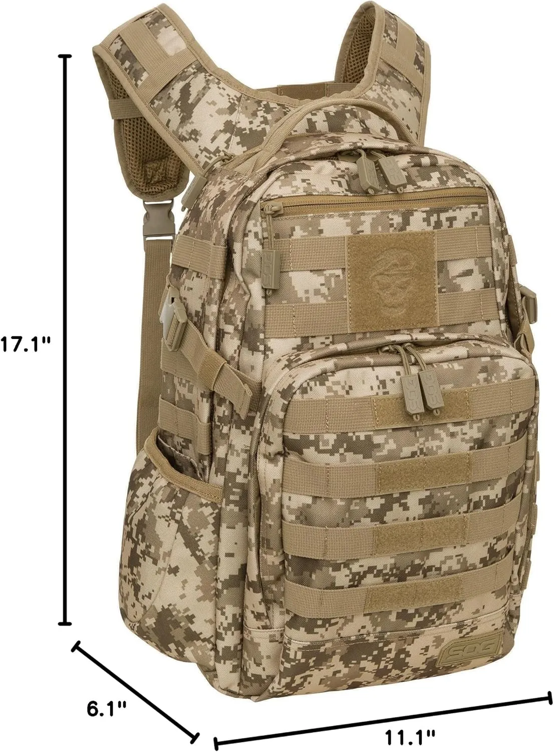 SOG Tactical Backpack, Camo, One Size
