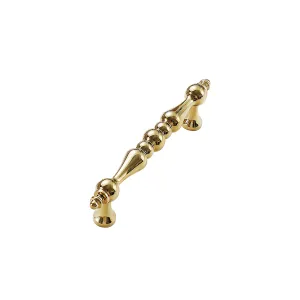 Solid Brass Decorative Cabinet Pull Handles Golden