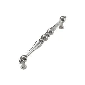 Solid Brass Decorative Cabinet Pull Handles Silver