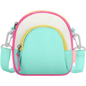 Solid Green Arch Crossbody Purse
