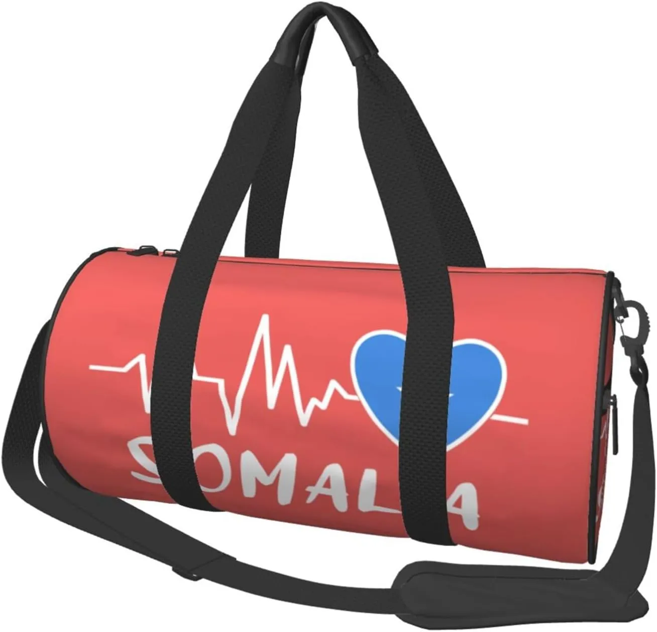Somalia Heartbeat Duffel Bag Gym Bag Travel Sports Tote Large Foldable Beach Swim Yoga9