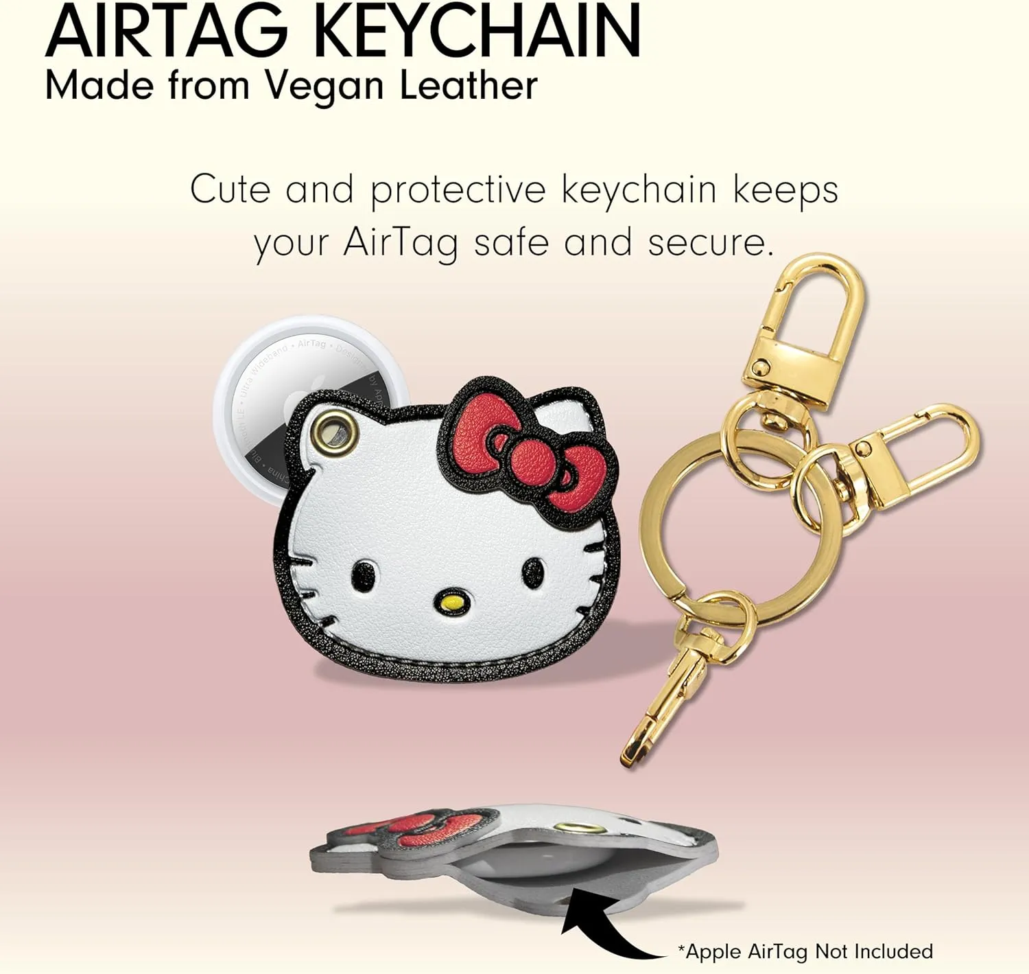 Sonix x Sanrio Character Keychain Case Compatible with Apple AirTag | Protective AirTag Cover Keychain | Hello Kitty