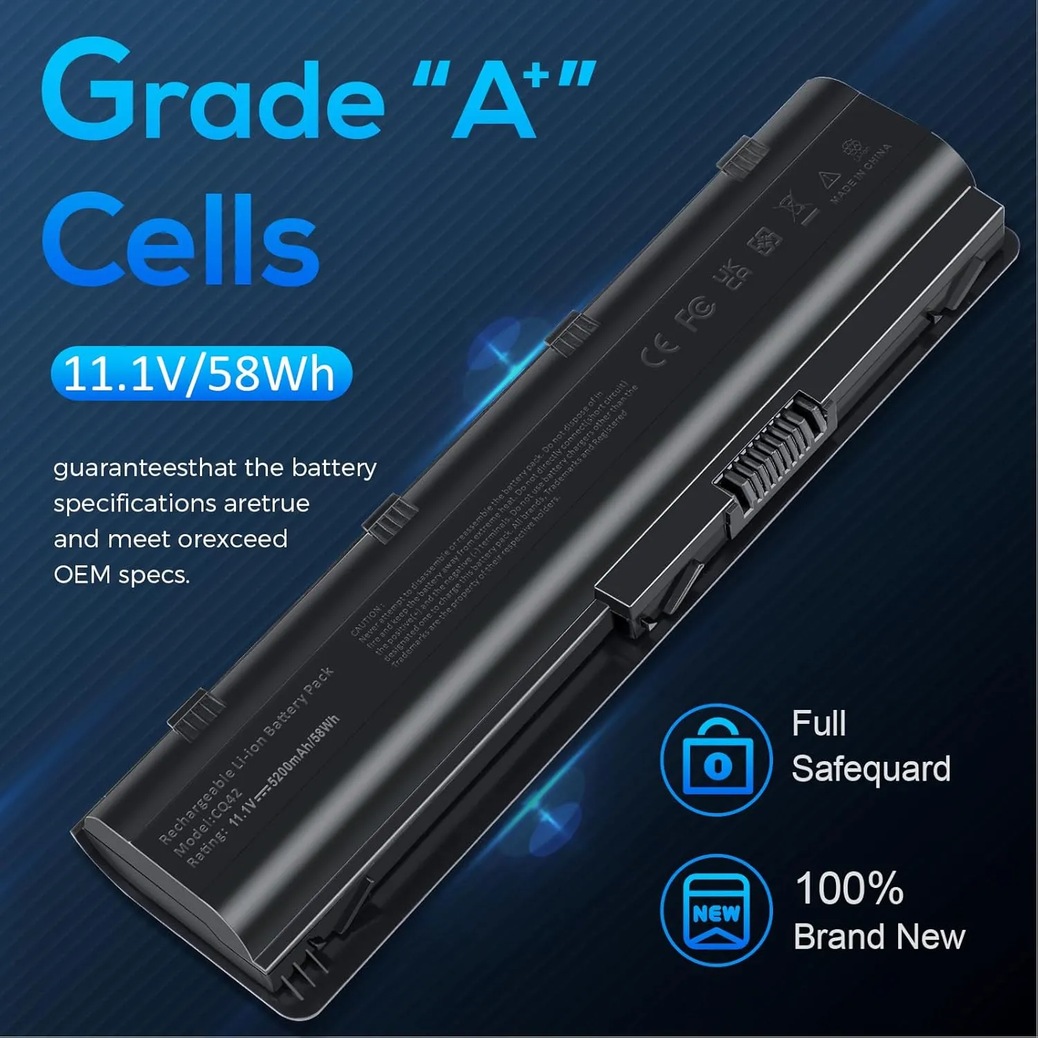Spare 593553-001 593554-001 MU06 MU09 Laptop Battery for HP Pavilion DM4 G4 G6 G7 DV3-4000 DV5-2000 DV6-3000 DV7-6000 Compaq Presario CQ32 CQ42 CQ43 435 436 HSTNN-Q62C HSTNN-CBOW HSTNN-IB0N