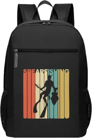 Spearfishing Travel Laptop Backpack, Business Anti Theft Slim Sturdy Laptops Backpacks, College Computer Bag Gift for Men & Women Fits 17 Inch Notebook,Black