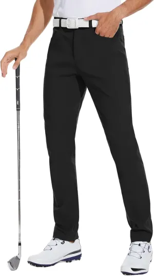 SPECIALMAGIC Mens Golf Pants Stretch Hiking Travel Waterproof Casual Lightweight Slim Fit Quick Dry Tarpred with Pockets