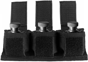 Speedloader Pouch Revolver Triple Speed Loader Belt Case Universal Fits .22 .38 .357 .44 Mag 5 & 6 Shots Speedloader Holder