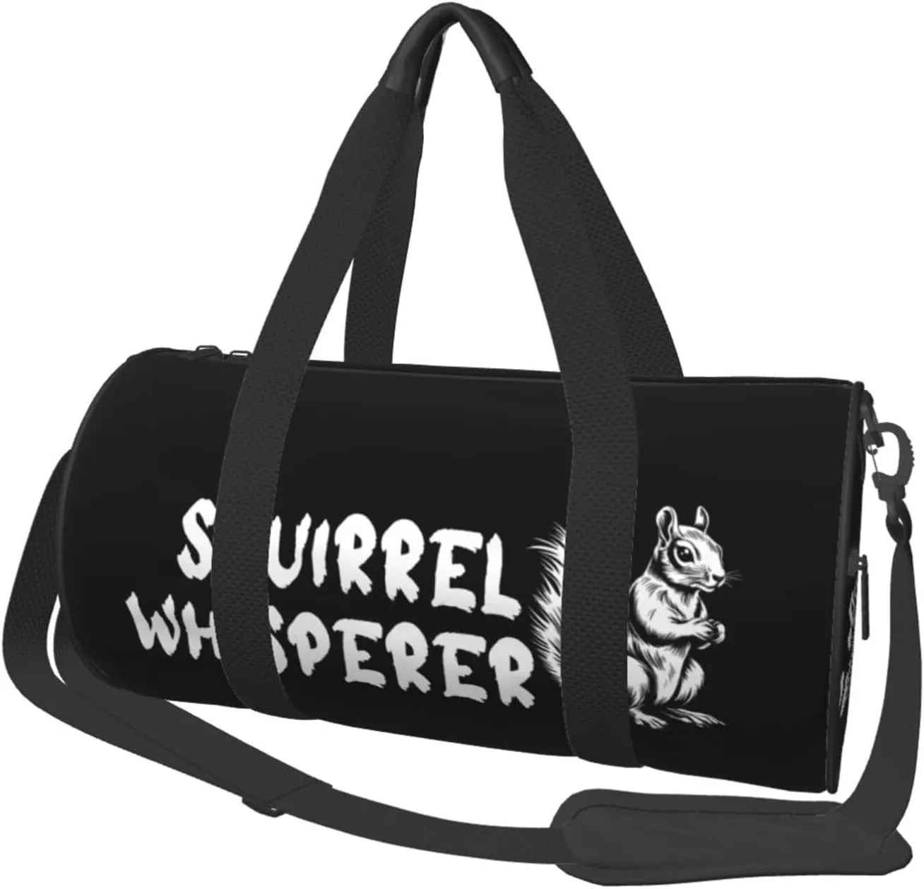 Squirrel Whisperer Duffel Bag Gym Bag Travel Sports Tote Large Foldable Beach Swim Yoga5