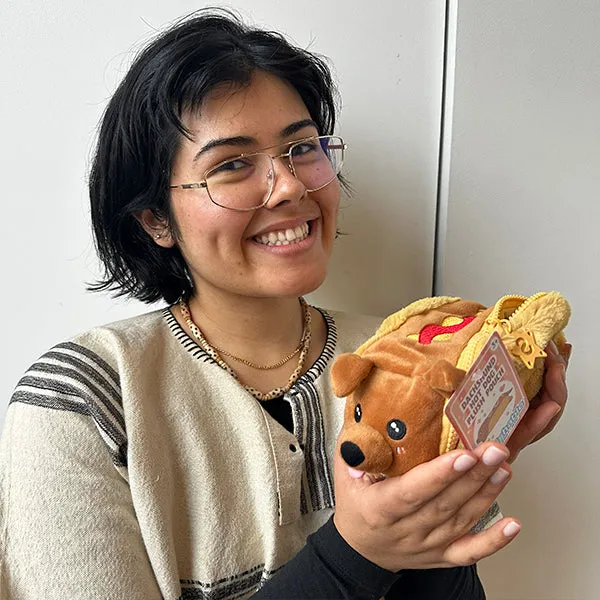Squishable Dachshund Hot Dog Plush Pouch