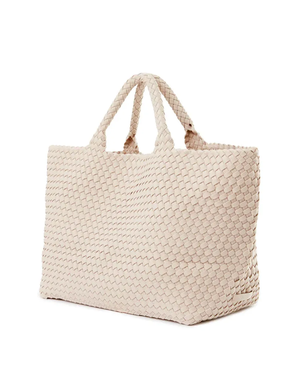 St. Barth’s Large Woven Tote in Ecru