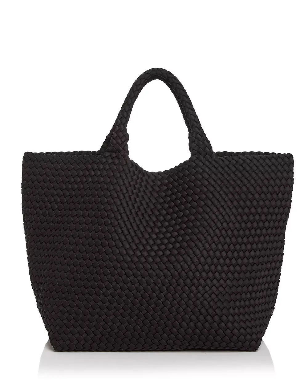 St. Barth’s Large Woven Tote in Onyx