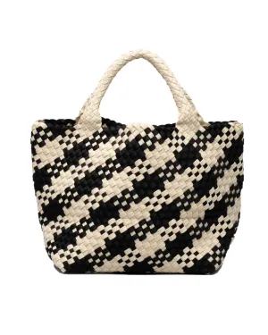 St. Barths Medium Plaid Tote in Corisca