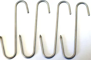 Stainless Meat Hooks, Smoker Hook, 7", 4 Pack