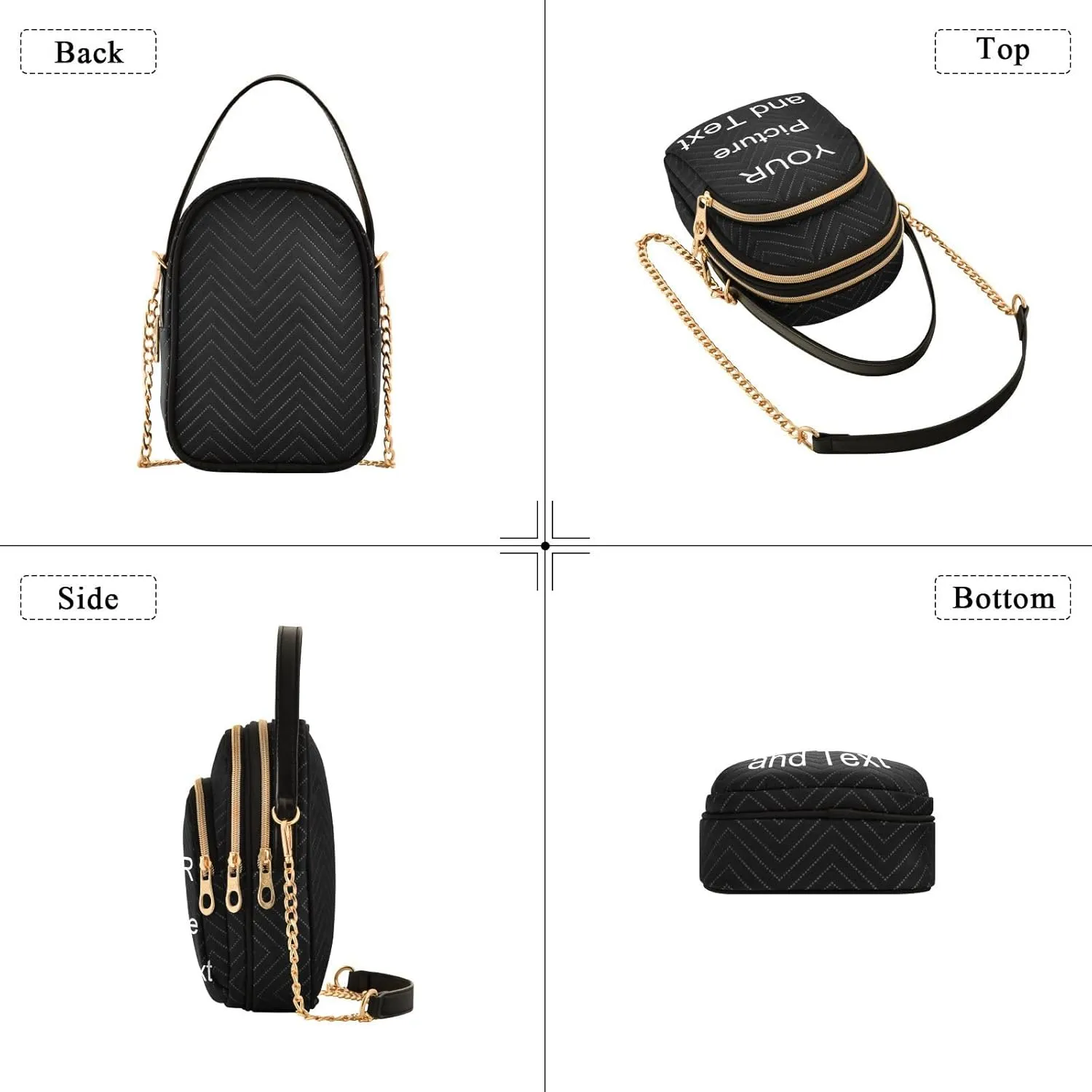 Stars and Moon Small Crossbody Bags for Women Detachable Strap Purses Travel Handbags 20850782