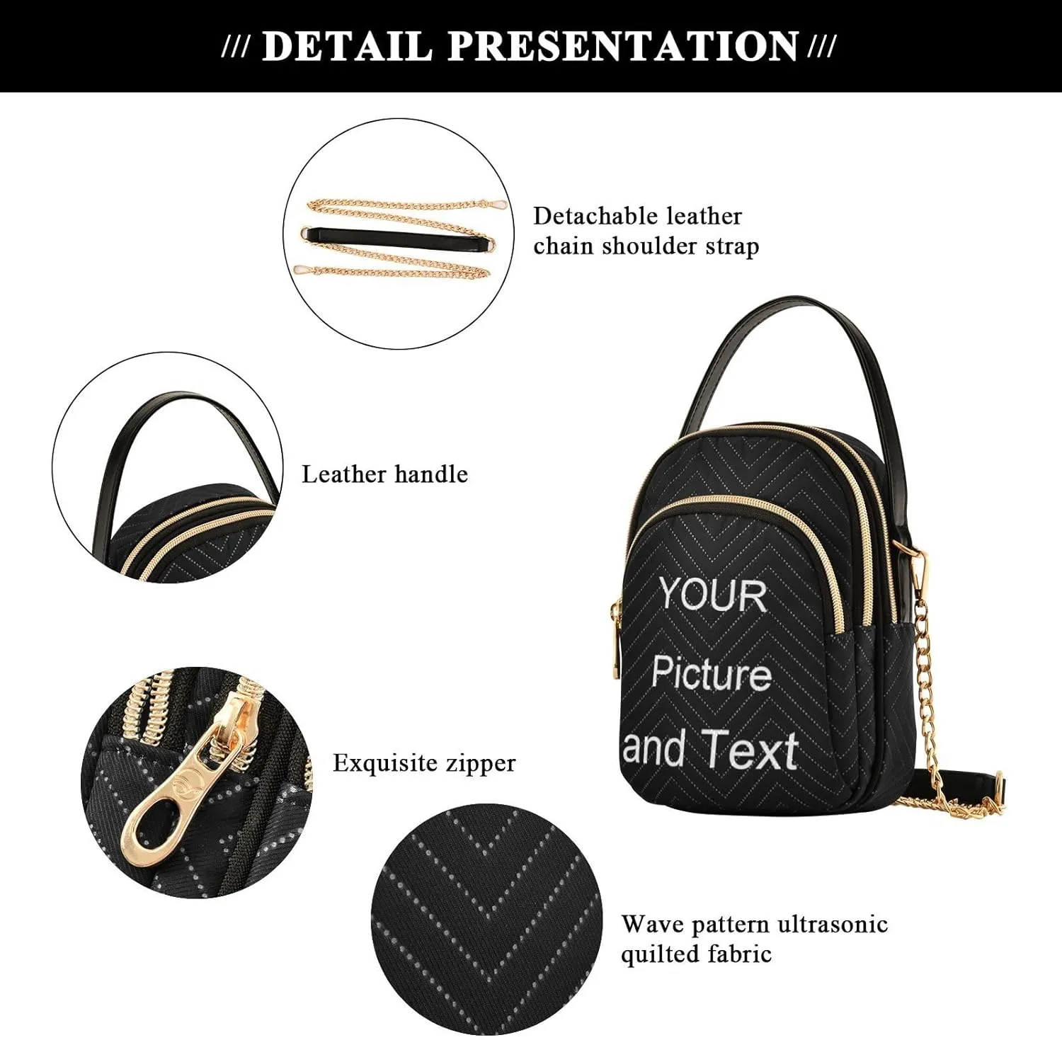 Stars and Moon Small Crossbody Bags for Women Detachable Strap Purses Travel Handbags 20850782