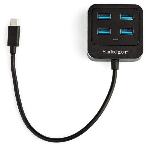 StarTech.com 4 Port USB C Hub - USB-C to 4xUSB-A - 10Gbps USB 3.2/3.1 Gen 2 Type-C Hub - USB Bus Powered - Portable/Laptop USB Adapter Hub