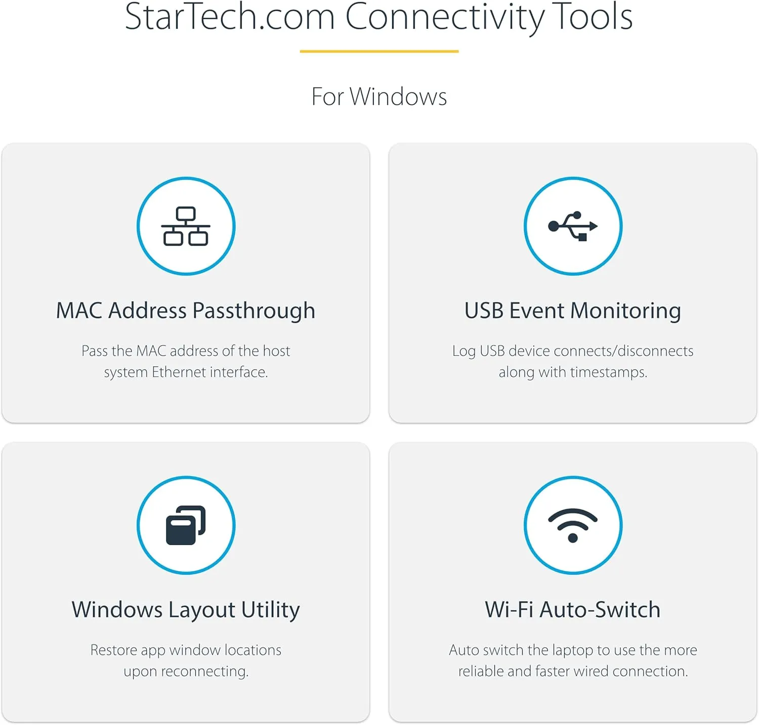 StarTech.com USB-C Multiport Adapter - HDMI/VGA - 4K 60Hz - 3-Port USB Hub - 100W Power Delivery Pass-Through - GbE - Travel Mini Docking Station w/Charging - 1ft/30cm Wrap-Around Cable (DKT31CVHPD3)