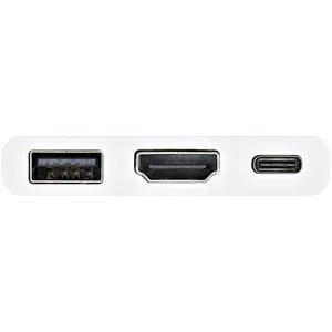 StarTech.com USB-C to 4K HDMI Multifunction Adapter with Power Delivery and USB-A Port- White - USB 3.1 - HDMI